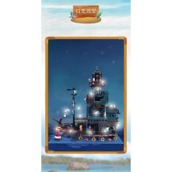 ZHEGAO 00422 non  KHÁCH SẠN CẢNG bộ đồ chơi xếp lắp ráp ghép mô hình Creator HARBOUR HOTEL Sáng Tạo 2142 khối