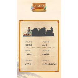 ZHEGAO 00422 non  KHÁCH SẠN CẢNG bộ đồ chơi xếp lắp ráp ghép mô hình Creator HARBOUR HOTEL Sáng Tạo 2142 khối