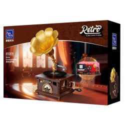 PANTASY 85009 non  MÁY HÁT CỔ ĐIỂN bộ đồ chơi xếp lắp ráp ghép mô hình Creator RETRO GRAMOPHONE Sáng Tạo 800 khối