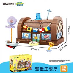 AREA-X AB0027 0027 non  SPONGEBOB SQUAREPANTS KRUSTY KRAB bộ đồ chơi xếp lắp ráp ghép mô hình Movie & Game GOOD  THE KRUSTY KRAB Phim Và Trò Chơi