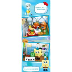 AREA-X AB0027 0027 non  SPONGEBOB SQUAREPANTS KRUSTY KRAB bộ đồ chơi xếp lắp ráp ghép mô hình Movie & Game GOOD  THE KRUSTY KRAB Phim Và Trò Chơi