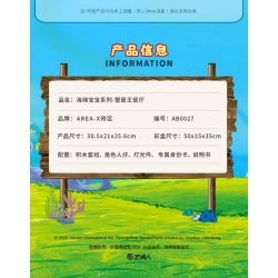 AREA-X AB0027 0027 non  SPONGEBOB SQUAREPANTS KRUSTY KRAB bộ đồ chơi xếp lắp ráp ghép mô hình Movie & Game GOOD  THE KRUSTY KRAB Phim Và Trò Chơi