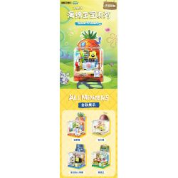 AREA-X AB0026 0026 non  SPONGEBOB SQUAREPANTS KRUSTY KRAB CỦA MR. KRABS bộ đồ chơi xếp lắp ráp ghép mô hình Movie & Game GOOD  THE KRUSTY KRAB Phim Và Trò Chơi