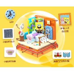 AREA-X AB0025 0025 non  SPONGEBOB SQUAREPANTS NGÔI NHÀ HÌNH ĐẢO PHỤC SINH CỦA SQUIDWARD bộ đồ chơi xếp lắp ráp ghép mô hình Movie & Game GOOD  SQUIDWARD TENTACLES' HOUSE Phim Và Trò Chơi