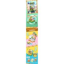 AREA-X AB0023 0023 non  SPONGEBOB SQUAREPANTS NGÔI NHÀ QUẢ DỨA bộ đồ chơi xếp lắp ráp ghép mô hình Movie & Game GOOD  SPONGEBOB SQUARE PANTS' HOUSE Phim Và Trò Chơi