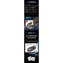 MorkModel 022027 Mork Model 022027 REBRICKABLE MOC-168846 168846 MOC168846 non  FORD GT tỷ lệ 1:10 bộ đồ chơi xếp lắp ráp ghép mô hình  Kỹ Thuật Công Nghệ Cao Mô Hình Phương Tiện 2828 khối