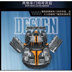 MorkModel 022027 Mork Model 022027 REBRICKABLE MOC-168846 168846 MOC168846 non  FORD GT tỷ lệ 1:10 bộ đồ chơi xếp lắp ráp ghép mô hình  Kỹ Thuật Công Nghệ Cao Mô Hình Phương Tiện 2828 khối