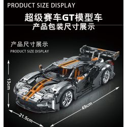 MorkModel 022027 Mork Model 022027 REBRICKABLE MOC-168846 168846 MOC168846 non  FORD GT tỷ lệ 1:10 bộ đồ chơi xếp lắp ráp ghép mô hình  Kỹ Thuật Công Nghệ Cao Mô Hình Phương Tiện 2828 khối