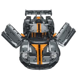 MorkModel 022027 Mork Model 022027 REBRICKABLE MOC-168846 168846 MOC168846 non  FORD GT tỷ lệ 1:10 bộ đồ chơi xếp lắp ráp ghép mô hình  Kỹ Thuật Công Nghệ Cao Mô Hình Phương Tiện 2828 khối