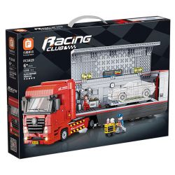 FORANGE FC1619 1619 non  XE TẢI BẢO DƯỠNG Ô TÔ bộ đồ chơi xếp lắp ráp ghép mô hình City Thành Phố 1258 khối