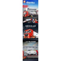 FORANGE FC1619 1619 non  XE TẢI BẢO DƯỠNG Ô TÔ bộ đồ chơi xếp lắp ráp ghép mô hình City Thành Phố 1258 khối