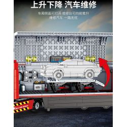 FORANGE FC1619 1619 non  XE TẢI BẢO DƯỠNG Ô TÔ bộ đồ chơi xếp lắp ráp ghép mô hình City Thành Phố 1258 khối