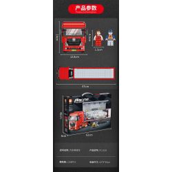 FORANGE FC1619 1619 non  XE TẢI BẢO DƯỠNG Ô TÔ bộ đồ chơi xếp lắp ráp ghép mô hình City Thành Phố 1258 khối