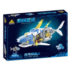 Kazi KY7710 7710 non  THỢ THỦ CÔNG CÁ MẬP ÁC QUỶ BIỂN SÂU bộ đồ chơi xếp lắp ráp ghép mô hình  DEEPSEA SHARK Kỹ Thuật Công Nghệ Cao Mô Hình Phương Tiện 581 khối