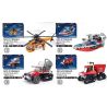 Kazi KY80542 80542 non  CHỮA CHÁY ĐÔ THỊ 8 LOẠI XE PHUN NƯỚC ĐA ĐỊA HÌNH KẾT HỢP VỚI MÁY BAY CH-54 TÀU CAO TỐC CỨU HỘ KHẨN CẤP BỌT RỪNG BỒN TỰ NẠP VƯỢT CHƯỚNG NGẠI VẬT MẠNH NHỎ HỎA TRÊN KHÔNG bộ đồ chơi xếp lắp ráp ghép mô hình City Thành Phố 958 khối