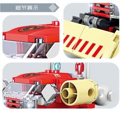 Kazi KY80542 80542 non  CHỮA CHÁY ĐÔ THỊ 8 LOẠI XE PHUN NƯỚC ĐA ĐỊA HÌNH KẾT HỢP VỚI MÁY BAY CH-54 TÀU CAO TỐC CỨU HỘ KHẨN CẤP BỌT RỪNG BỒN TỰ NẠP VƯỢT CHƯỚNG NGẠI VẬT MẠNH NHỎ HỎA TRÊN KHÔNG bộ đồ chơi xếp lắp ráp ghép mô hình City Thành Phố 958 khối