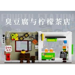 SEMBO 608070 non  WEN HEYOU CỬA HÀNG THỜI GIAN VÀ CÁP TREO bộ đồ chơi xếp lắp ráp ghép mô hình 300 khối