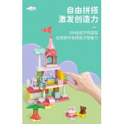 SEMBO 690901 non  KHAKI RƯƠNG KHO BÁU NGỌT NGÀO bộ đồ chơi xếp lắp ráp ghép mô hình  Khối Lớn