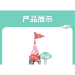 SEMBO 690901 non  KHAKI RƯƠNG KHO BÁU NGỌT NGÀO bộ đồ chơi xếp lắp ráp ghép mô hình  Khối Lớn