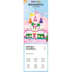 SEMBO 690900 non  ĐỒ CHƠI XIAOLING HỘP ĐỰNG VUI NHỘN bộ đồ chơi xếp lắp ráp ghép mô hình  SWEET BARBACAN Khối Lớn