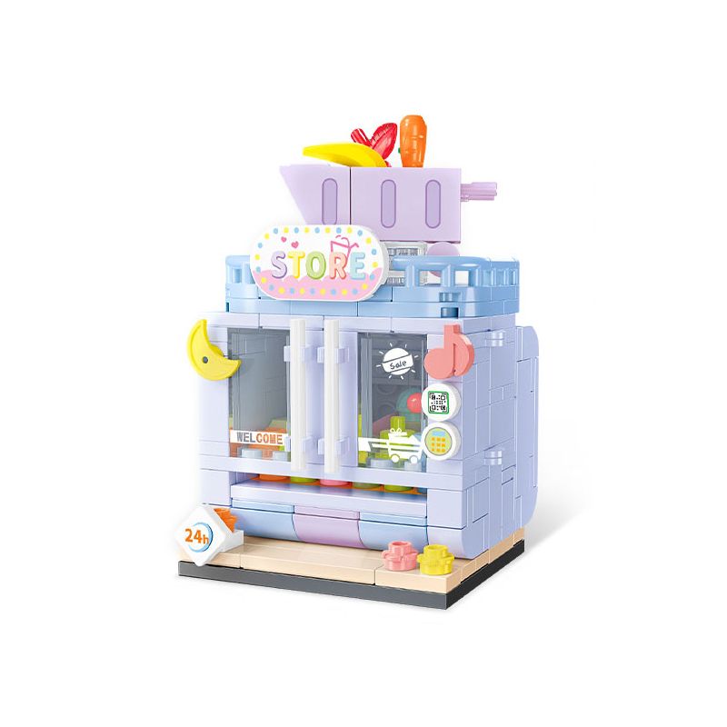 SEMBO 601190 non  CỬA HÀNG TIỆN LỢI SÀO HUY bộ đồ chơi xếp lắp ráp ghép mô hình 190 khối