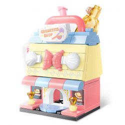 SEMBO 601193 non  CỬA HÀNG LÀM ĐẸP LIANGYI bộ đồ chơi xếp lắp ráp ghép mô hình 162 khối