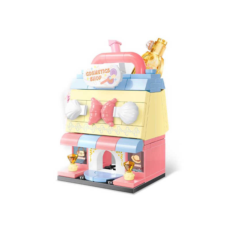 SEMBO 601193 non  CỬA HÀNG LÀM ĐẸP LIANGYI bộ đồ chơi xếp lắp ráp ghép mô hình 162 khối