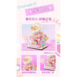 SEMBO 601193 non  CỬA HÀNG LÀM ĐẸP LIANGYI bộ đồ chơi xếp lắp ráp ghép mô hình 162 khối