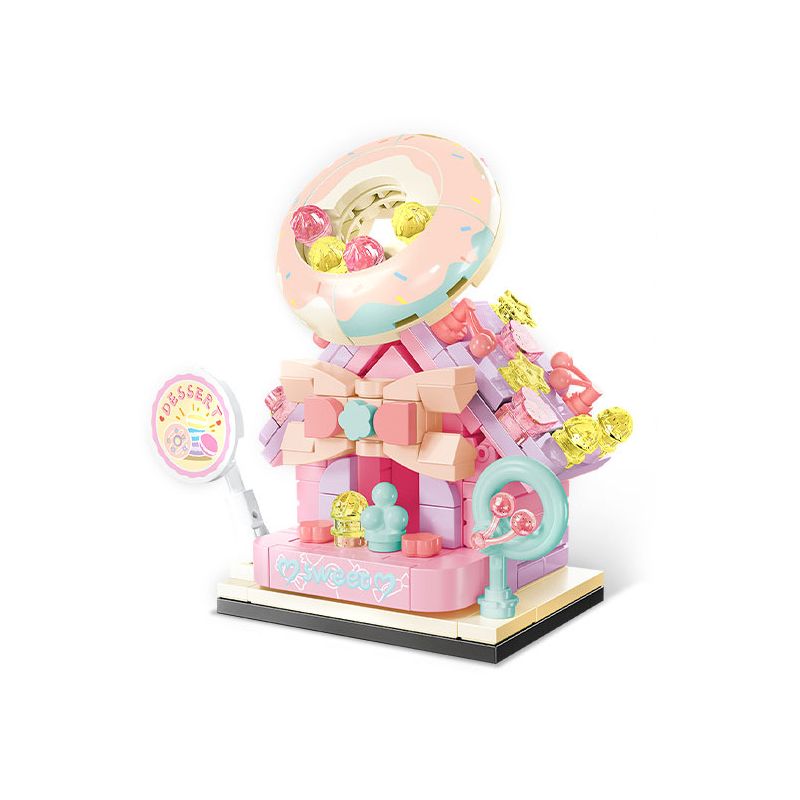 SEMBO 601194 non  NHÀ TRÁNG MIỆNG YILU bộ đồ chơi xếp lắp ráp ghép mô hình 171 khối