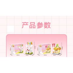 SEMBO 601194 non  NHÀ TRÁNG MIỆNG YILU bộ đồ chơi xếp lắp ráp ghép mô hình 171 khối