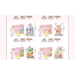 SEMBO 601195 non  QUẦY CHẢI CHUỐT bộ đồ chơi xếp lắp ráp ghép mô hình 138 khối