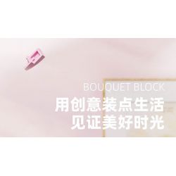 BEAUTIFUL AND 13063 non  KHUNG ẢNH HOA TÍM bộ đồ chơi xếp lắp ráp ghép mô hình Art FLOWER PICTURE FRAME