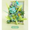 BEAUTIFUL AND 13063 non  KHUNG ẢNH HOA TÍM bộ đồ chơi xếp lắp ráp ghép mô hình Art FLOWER PICTURE FRAME