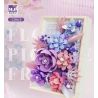 BEAUTIFUL AND 13063 non  KHUNG ẢNH HOA TÍM bộ đồ chơi xếp lắp ráp ghép mô hình Art FLOWER PICTURE FRAME