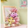 BEAUTIFUL AND 13062 non  KHUNG ẢNH HOA HỒNG bộ đồ chơi xếp lắp ráp ghép mô hình Art FLOWER PICTURE FRAME