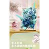 BEAUTIFUL AND 13060 non  KHUNG ẢNH HOA MÀU XANH bộ đồ chơi xếp lắp ráp ghép mô hình Art FLOWER PICTURE FRAME