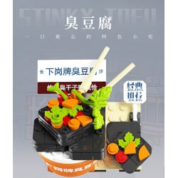 SEMBO 608066 non  WEN HEYOU NAM CHÂM TỦ LẠNH CÁP TREO bộ đồ chơi xếp lắp ráp ghép mô hình 130 khối