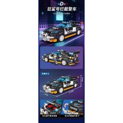 WOMA C5003 5003 non  4 LOẠI XE CẢNH SÁT bộ đồ chơi xếp lắp ráp ghép mô hình Racers SWAT Đua Tốc Độ 1225 khối