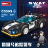 WOMA C5003 5003 non  4 LOẠI XE CẢNH SÁT bộ đồ chơi xếp lắp ráp ghép mô hình Racers SWAT Đua Tốc Độ 1225 khối