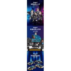 WOMA C5003 5003 non  4 LOẠI XE CẢNH SÁT bộ đồ chơi xếp lắp ráp ghép mô hình Racers SWAT Đua Tốc Độ 1225 khối