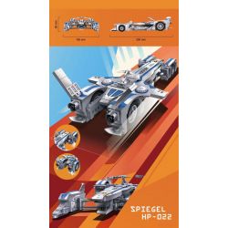 JIESTAR 58080 non  XE ĐUA CÔNG THỨC CỰC KỲ THÔNG MINH SPIEGEL HP-022 bộ đồ chơi xếp lắp ráp ghép mô hình Movie & Game Phim Và Trò Chơi 596 khối