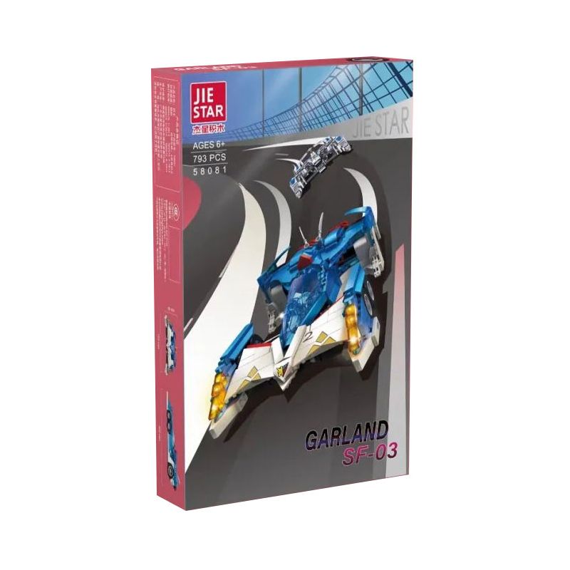 JIESTAR 58081 non  XE ĐUA CÔNG THỨC CỰC KỲ THÔNG MINH GARLAND SF-03 bộ đồ chơi xếp lắp ráp ghép mô hình Movie & Game Phim Và Trò Chơi 793 khối