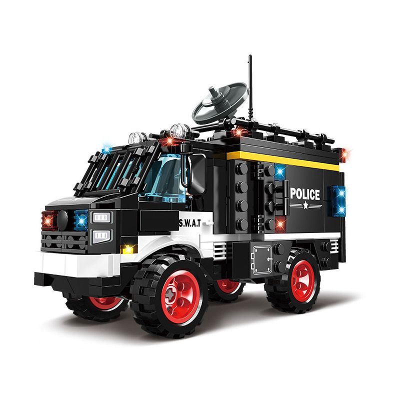 WOMA C5001 5001 non  ĐỘI SWAT XE BỌC THÉP ĐỊA HÌNH GUARDIAN bộ đồ chơi xếp lắp ráp ghép mô hình City Thành Phố 354 khối