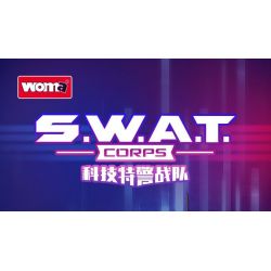 WOMA C5001 5001 non  ĐỘI SWAT XE BỌC THÉP ĐỊA HÌNH GUARDIAN bộ đồ chơi xếp lắp ráp ghép mô hình City Thành Phố 354 khối
