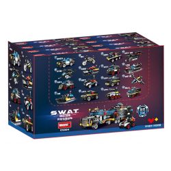 WOMA C5004 5004 non  ĐỘI SWAT CÔNG NGHỆ XE TẢI GIAO HÀNG VŨ TRANG TIÊN PHONG bộ đồ chơi xếp lắp ráp ghép mô hình City Thành Phố 760 khối