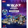 WOMA C5004 5004 non  ĐỘI SWAT CÔNG NGHỆ XE TẢI GIAO HÀNG VŨ TRANG TIÊN PHONG bộ đồ chơi xếp lắp ráp ghép mô hình City Thành Phố 760 khối