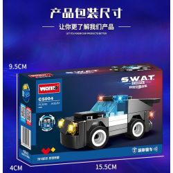 WOMA C5004 5004 non  ĐỘI SWAT CÔNG NGHỆ XE TẢI GIAO HÀNG VŨ TRANG TIÊN PHONG bộ đồ chơi xếp lắp ráp ghép mô hình City Thành Phố 760 khối