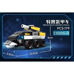 WOMA C5005 5005 non  NHÓM SWAT SỨ GIẢ HÒA BÌNH 4 SỰ KẾT HỢP bộ đồ chơi xếp lắp ráp ghép mô hình City Thành Phố 725 khối