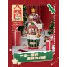 WEKKI 516157 non  HỘP NHẠC HỘI THẢO GIÁNG SINH bộ đồ chơi xếp lắp ráp ghép mô hình Creator SANTA'S FACTORY MUSIC BOX Sáng Tạo