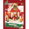 WEKKI 516157 non  HỘP NHẠC HỘI THẢO GIÁNG SINH bộ đồ chơi xếp lắp ráp ghép mô hình Creator SANTA'S FACTORY MUSIC BOX Sáng Tạo